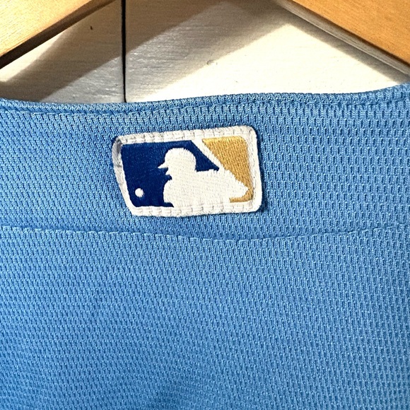 Majestic Kids Light Blue Royals Jersey - Picture 6 of 6